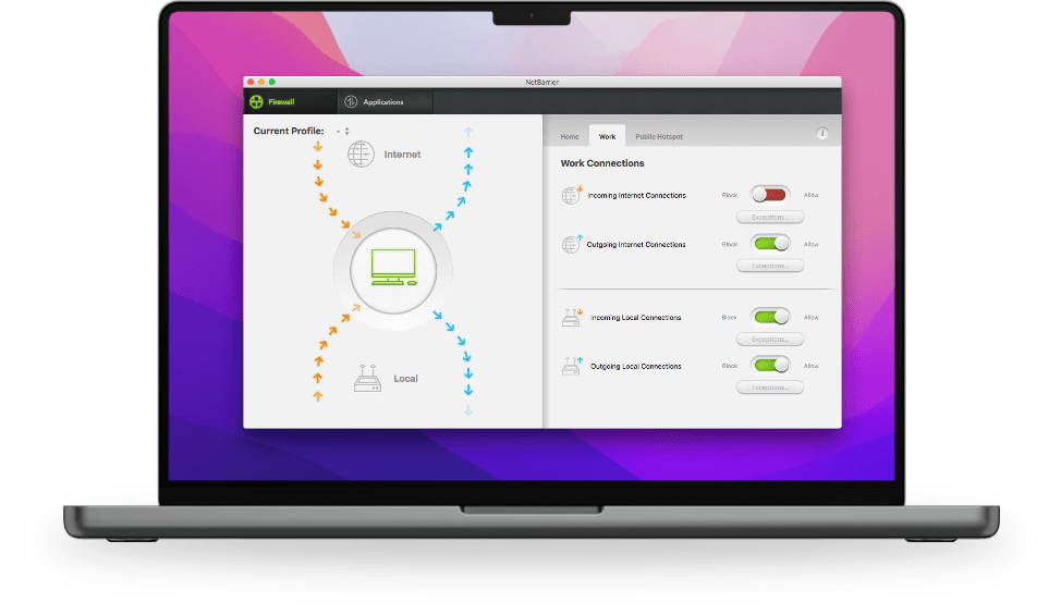 Intego NetBarrier screen.