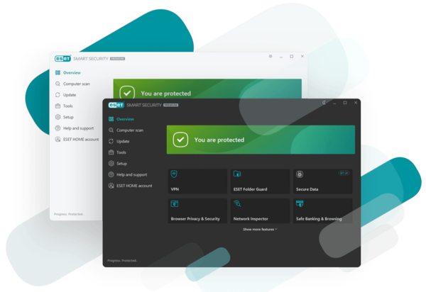 Panel de ESET HOME Security.